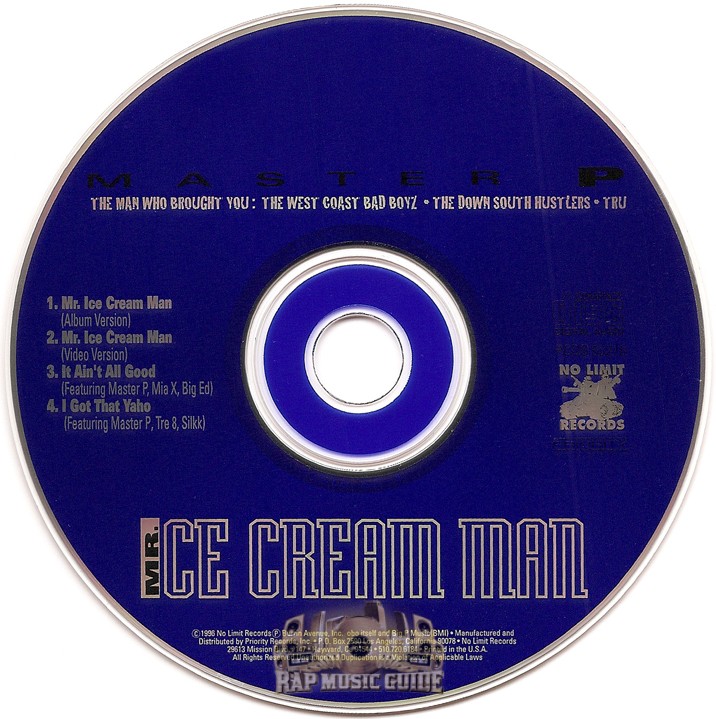 Master P Mr. Ice Cream Man Single. CD Rap Music Guide